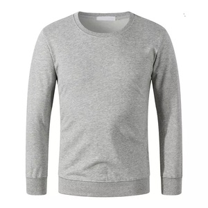 Sudadera básica de cuello redondo de algodón pesado de gran tamaño para hombre - Product Image 4
