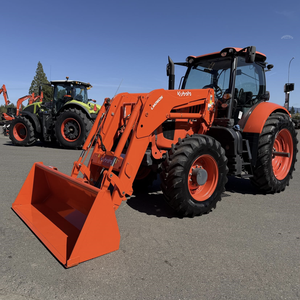 Tracteur agricole diesel Kubota M7 d'occasion, série 20 CV, transmission par engrenages, haute puissance, avec garantie de 5 ans, haute productivité - Product Image 6