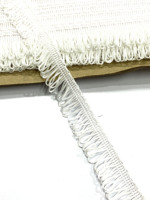 Frange en viscose de 1 pouce pour rideaux décoratifs et vêtements, bordure en dentelle métallique bouillon 100 % viscose en gros
