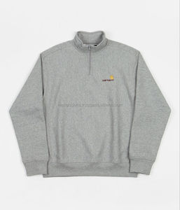 Sweat-shirt pour homme en polaire respirant d'hiver, taille plus, demi-zip, spandex/polyester 360g - Product Image 1