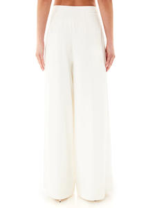 Pantalon slim pour femmes de qualité supérieure pantalon décontracté tissé en coton mélangé large pleine longueur taille élastique respirant écologique - Product Image 4
