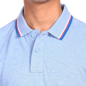 Camiseta Deportiva WAGSAM para Hombre, Manga Corta, Color Azul Claro, Transpirable, Poliéster/Algodón, Estilo Casual Tejido - Product Image 6