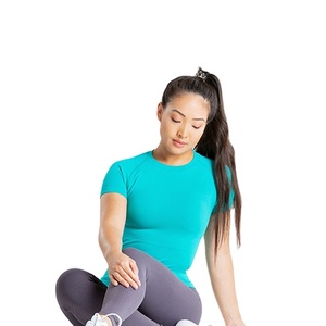 Camisetas de Gimnasio para Mujer, Diseño Personalizado OEM 2026, Ropa Deportiva de Moda, Top de Entrenamiento, Verano, Ligeras, Corte Ajustado, Cuello Redondo - Product Image 2