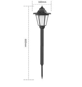 Lámpara <span class=keywords><strong>Solar</strong></span> de Columna para Jardín, Exterior, Retro, Recargable, de Alta Luminosidad e Impermeable, para <span class=keywords><strong>Terraza</strong></span> y Valla - Product Image 3