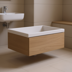 ชุดห้องน้ำไม้โอ๊คธรรมชาติ วีเอสเต้ 60 ซม. พร้อมฐานลิ้นชัก 1 ช่อง - Product Image 3