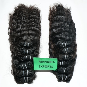 Venta al por mayor 100% Extensiones de Cabello Humano Virgen Natural Suave Rizado Sin Procesar Doble Trama Máquina Templo Onda Natural Vietnamita - Product Image 6