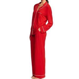 Pijamas de Algodón 100% Elegantes para Mujer, Primavera/Verano, Ropa de Dormir, Trajes de Noche Personalizables de Alta Calidad, Venta al Por Mayor - Product Image 6