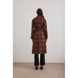 Gabardina Impermeable de Doble Botonadura para Mujer con Cinturón, Abrigo Largo Informal para Otoño - Product Image 6