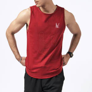 เสื้อกล้ามออกกำลังกายผู้ชาย ผ้าคอตตอนถักคุณภาพสูง ขายดี 100% ระบายอากาศ แห้งเร็ว สวมใส่สบาย เหมาะสำหรับการฝึกซ้อมและกิจกรรมกีฬา - Product Image 3