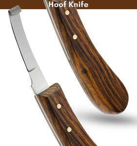 Couteau à sabot de maréchal-ferrant à lame étroite de qualité supérieure Couteau de coupe et de façonnage en acier au carbone Sharpe pour chevaux, chèvres, bovins et animaux de la ferme - Product Image 5