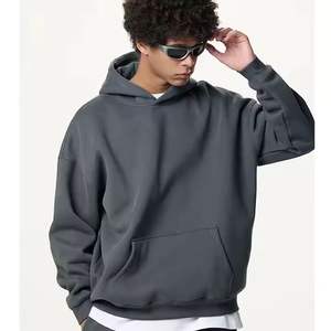 Jersey para hombre con logotipo personalizado, ropa de calle, sudadera de lana de algodón, sudadera lisa de gran tamaño, sudadera informal cálida de invierno con capucha, Allibaba - Product Image 1