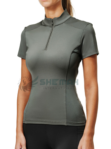 Camisa ligera para montar a caballo para mujer, ropa de montar elástica duradera, ropa ecuestre cómoda y transpirable para uso informal - Product Image 3