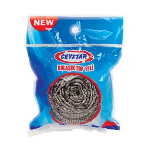 ฟองน้ำล้างจาน Toptel 50 ชิ้น แผ่นขัดทำความสะอาด 60 กรัม แบบมีความหยาบ ทนทาน ผลิตจากโพลีเอสเตอร์และไนลอน - Product Image 1