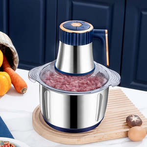 Hachoir Électrique Multifonctionnel 5L en Acier Inoxydable pour Viande et Légumes, Norme Européenne, Ustensile de Cuisine - Product Image 1