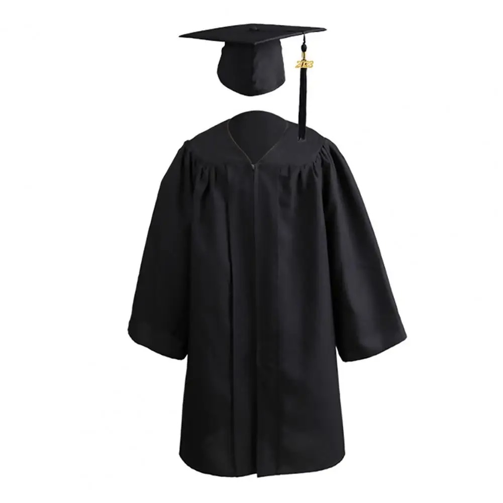 Graduation Gown Suit Boys Girls Cap Gown Set Children Kid Toddler School Graduation Clothing Kindergarten Graduation Gown