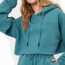 Sweat-shirts courts pour femmes de la meilleure qualité, légers, 100% coton, écologiques, tricotés sur mesure à l'avant, vente chaude, prix bas, vente en gros - Product Image 6