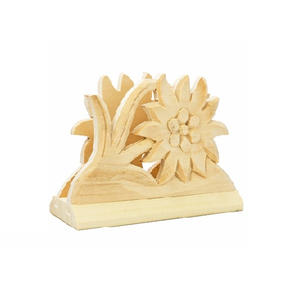 Elegante servilletero de madera natural, tamaño mediano, forma personalizada, diseño maravilloso, accesorio de tejido funcional para uso en comedor - Product Image 1