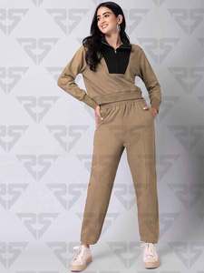 Chándal personalizado nuevo y elegante con logotipo personalizado sudaderas con capucha y chándal para correr conjunto de 2 piezas chándales de mujer para mujer - Product Image 6