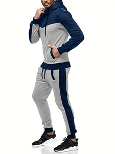 Conjunto de chándal de talla grande para hombre hecho en fábrica de alta calidad, cortavientos de nailon impermeable con cremallera, venta suave, Jogging Fleece Winter XL - Product Image 3