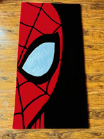 Alfombra Infantil con Diseño de Telaraña |   Alfombra de Lana Moderna con Diseño de Superhéroe de Acción |   Textura Suave para Decoración de Sala de Estar y Dormitorio