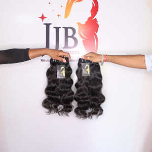 Paquetes de cabello humano ondulado rizado sin procesar brasileño de Grado Superior 11A precio de fábrica indio con cierre de encaje HD 6x6 - Product Image 1