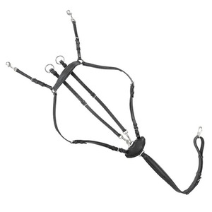 Plastron de polo réglable en cuir véritable résistant, équipement équestre durable, contrôle de l'équitation en écurie, confortable et personnalisable - Product Image 4