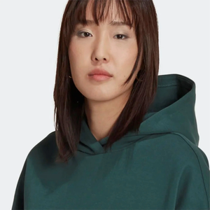 Sudadera con capucha corta de Sherpa ligera para mujer, ropa informal de invierno de alta calidad, estampado bordado, tinte liso frontal, otoño - Product Image 6