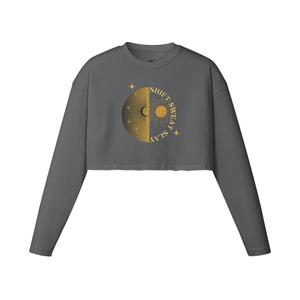 Top de otoño a la moda para mujer, camisetas de gimnasio recortadas de alta calidad, logotipo personalizado impreso, Sudadera de punto sólido, característica antibolitas - Product Image 5