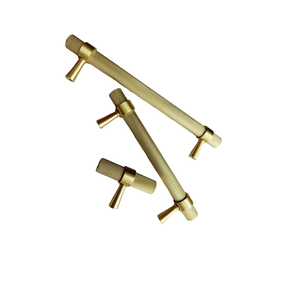 Tirador de puerta de Metal de calidad duradera, tiradores de armario de latón macizo de lujo, tiradores de armario de cocina, uso de armario de puerta de tocador para el hogar - Product Image 2