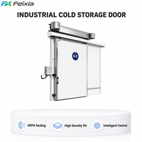 Portes coulissantes électriques commerciales pour entrepôts frigorifiques, structure durable, isolation thermique, haute qualité pour ateliers de stockage frigorifique