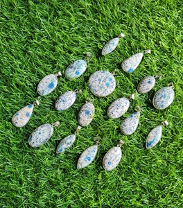 Cabochon de pierres précieuses de jaspe K2 de meilleure qualité pendentif en métal de pierre précieuse pendentif semi-fini - Product Image 4