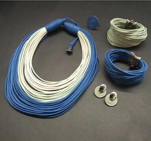 Collier en tissu multicouche, nouveau et élégant, pour les occasions comme les fiançailles, les mariages, les fêtes de Noël, Diwali, l'Aïd, les tenues festives - Product Image 1