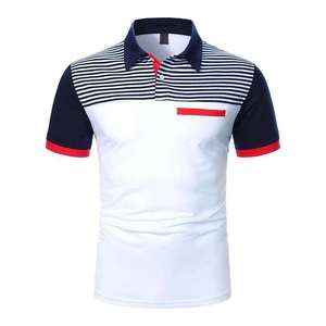 Polos personnalisés pour hommes avec logo personnalisé T-shirts de polo de golf vierges à sublimation en polyester 100% pour vêtements de sport - Product Image 2
