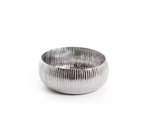 Bol à chocolat décoratif bol à fruits en aluminium argenterie - Product Image 1