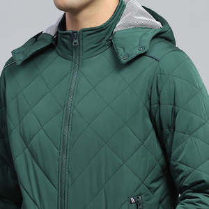 Premium <b>Summer</b> Thin Waterproof Puffer <b>Jacket</b> for <b>Men</b> Women Trendy Long Length Design Front Logo Hooded Collar for Cold Weather - Product Image 6
