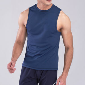 Débardeurs d'entraînement à séchage rapide pour hommes, chemise musculaire anti-bactérienne, gilet athlétique de gymnastique sans manches, vente en gros - Product Image 3