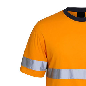 Veste haute visibilité T-shirt de travail réfléchissant Vêtements de construction Vêtements de travail T-shirt de travail haute visibilité - Product Image 3