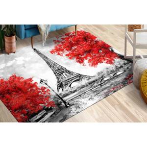 Eiffel Tower <b>Rug</b>: Non-Slip Cityscape Carpet,<b>Chenille</b> <b>Rug</b> - Product Image 5
