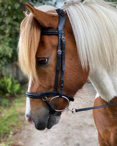Frontal en cuir de qualité supérieure, confortable, de 6 mm, en forme de U, personnalisable, avec rembourrage design pour le nez, élégant pour l'équitation - Product Image 4