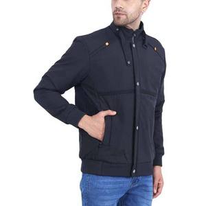 2024 invierno peso ligero impermeable poliéster nailon estilo callejero ropa de hombre chaquetas de bombardero Color azul marino precio barato - Product Image 2