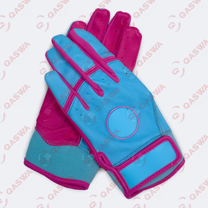 Nouvelle arrivée Gants de frappe de baseball confortables avec manchette courte et logo personnalisés taille Palm Pro en cuir - Product Image 1