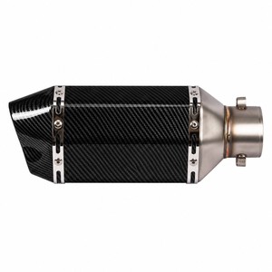 iSTUNT Tubo de Escape Universal para Motocicleta de 51 mm, Silenciador de Doble Salida para Ninja 400 250 R3 R25 KTM <span class=keywords><strong>390</strong></span> GSX-R1000, Acero Inoxidable - Product Image 1