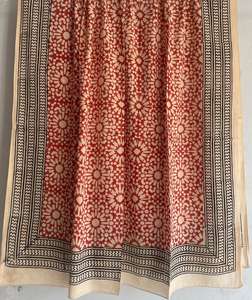 100% coton léger traditionnel main bloc imprimé écharpe Jaipur artisanal écharpe Boho Chic à la main ethnique doux coton écharpe - Product Image 5