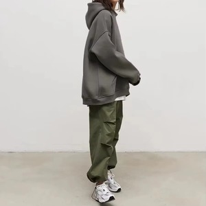 Sudaderas Extra Grandes Casuales de Invierno para Mujer, Lona 100% Algodón, Estampado con Insignia en la Parte Delantera, Talla Grande, Venta al por Mayor - Product Image 3