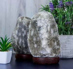 เพิ่มบรรยากาศโดยธรรมชาติ โคมไฟเกลือธรรมชาติสีเทาหิมาลัยคุณภาพสูงบรรจุเป็นรายบุคคล - Sian Enterprises - Product Image 6