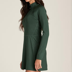 Vestido de Tenis para Mujer, OEM ODM, Venta al por Mayor, Calidad Premium, Silueta Deportiva, Transpirable, Absorbe la Humedad, Spandex, Algodón, Personalizado - Product Image 2