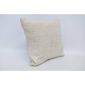 Primitive 18x18 Inch <b>Beige</b> Rustic Patchwork Wool Pillow Luxury <b>Cushion</b> Woven Technique Fluffy Square Vintage Bedding Christmas - Product Image 3