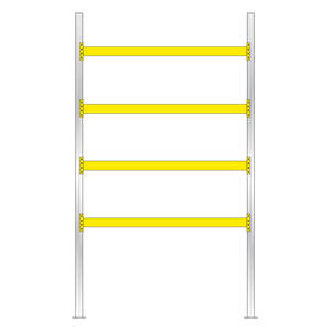 Tragbalkenregal Für 15 Europaletten BxTxH 2925x1100x5000mm Fachlast 2900Kg/Trag Spanplattenboden Estantes y estantes apilables - Product Image 1