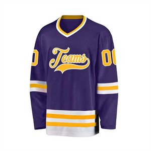 Hot Color Ice Hockey Jersey v <b>Neck</b> Quick Dry Ice Hockey Jersey Breathable Heavy 100% Polyester Ice Hockey Jersey - Product Image 1