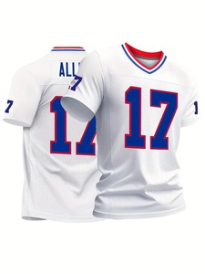 Kits de camiseta de fútbol americano de uniforme calidad tailandesa 100% fábrica de sublimación de poliéster venta al por mayor camiseta de desgaste americano - Product Image 2